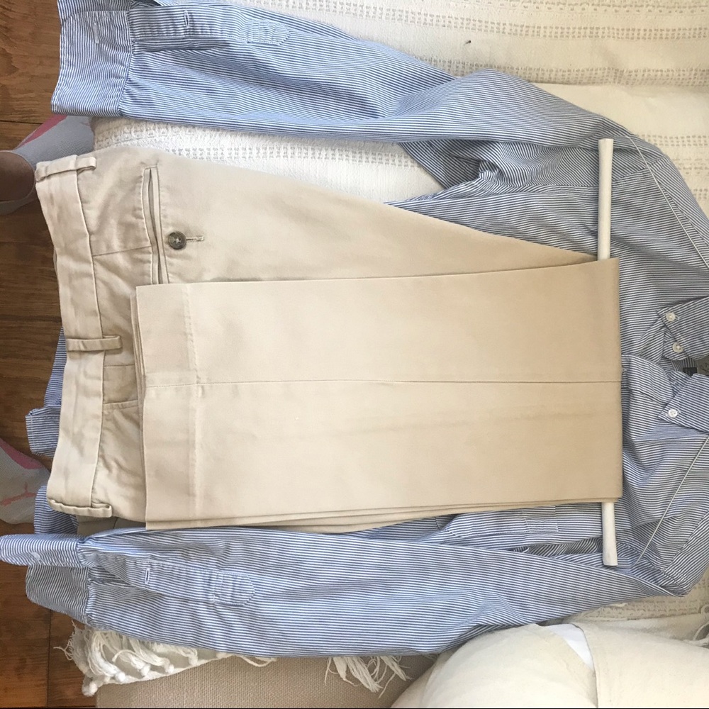 Jcrew Bowery khaki pant classic fit 30w 30l cotton